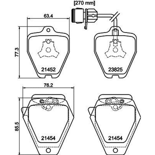 DON Front Brake Pad Set fits Audi 100 C4 1991-1994
