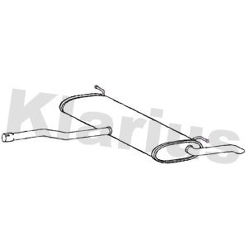 Klarius Box With Tail Pipe fits Opel Astra K 2015-2021 1.4