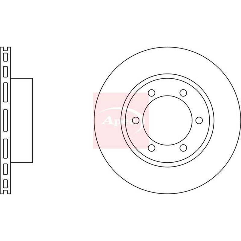 Apec Front & Rear Brake Discs & Pads fits Toyota Land Cruiser Colorado 1996-2002