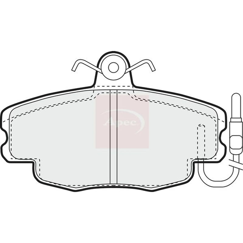 Apec Front Brake Pad Set PAD625