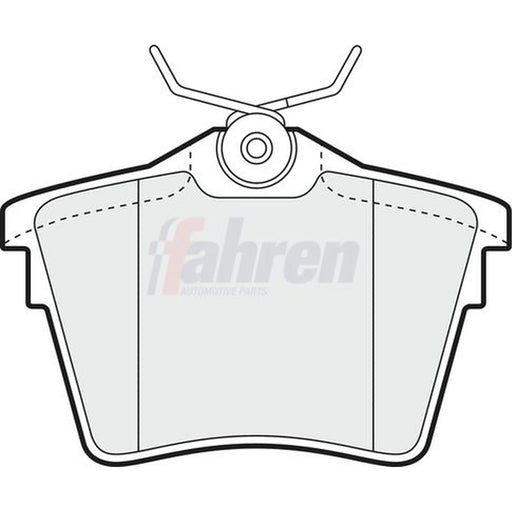 Fahren Rear Brake Pad Set FBP3122