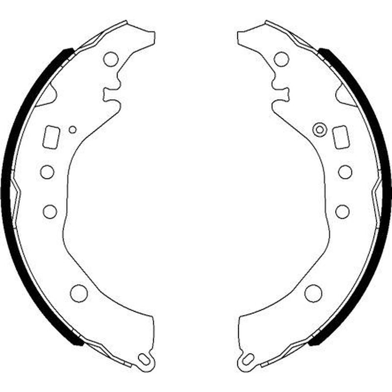 Mintex Brake Shoe Set Axle Kit fits Subaru Trezia 2011 on 1.3 1.4