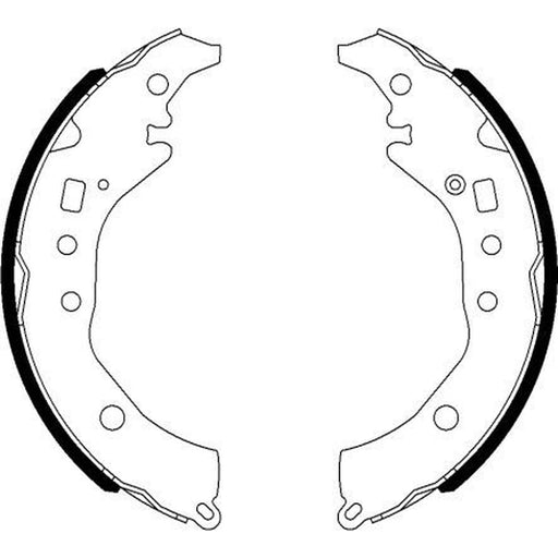 Mintex Brake Shoe Set Axle Kit fits Subaru Trezia 2011 on 1.3 1.4