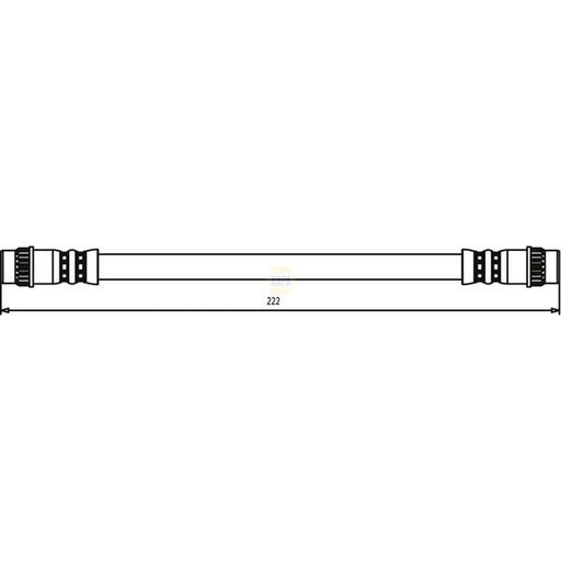 NAPA Brake Hydraulic Hose Line Rear Right NBH1192