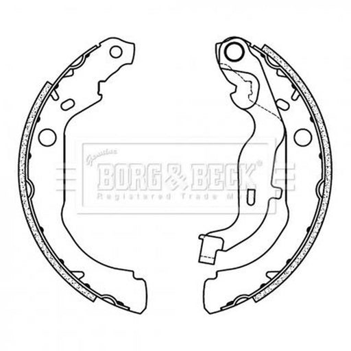 Borg & Beck Brake Shoe Set Axle Kit BBS6507