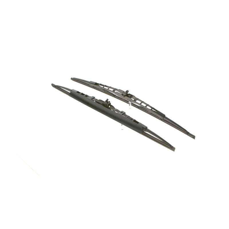 Bosch Front & Rear Super Plus Wiper Blade Set fits VW Polo 1999-2001