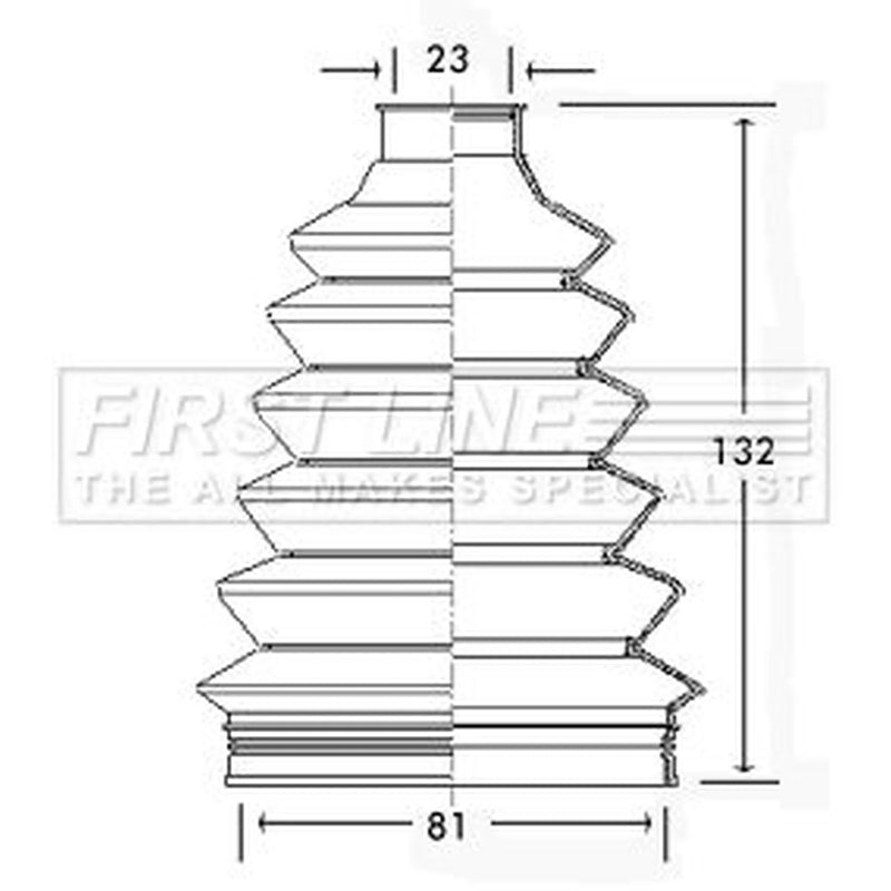 First Line Drive Shaft Bellow Kit Front Left Thermoplast fits Citroën Berlingo