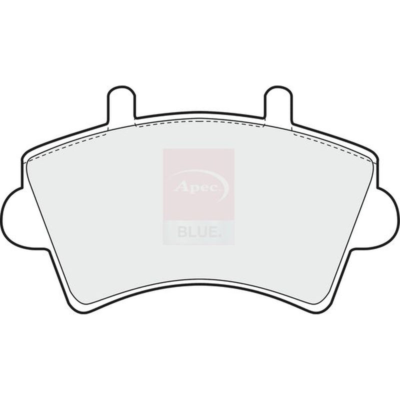 Apec Front Brake Pad Set fits Nissan Interstar 2002-2006