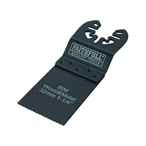 Faithfull Bi-Metal Flush Cut Wood/Metal Blades 32mm (Pack 5) Faithfull - Town Tools