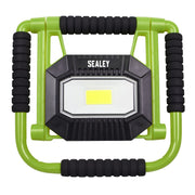 Sealey Rechargeable Portable Fold Flat Floodlight 20W COB LED Lithium-ion Sealey - Dynamic Drive
