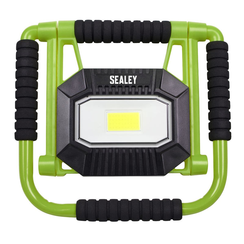 Sealey Rechargeable Portable Fold Flat Floodlight 20W COB LED Lithium-ion Sealey - Dynamic Drive