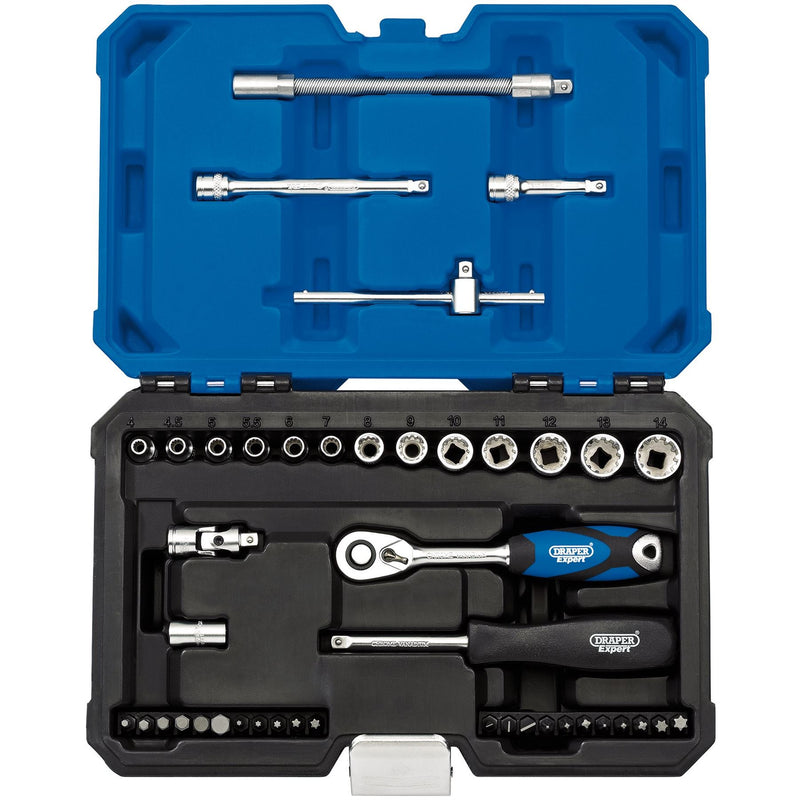 Draper Multi-Drive Metric Socket Set, 1/4" Sq. Dr. (43 Piece) 16479 Draper - Dynamic Drive