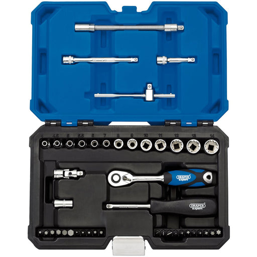 Draper Multi-Drive Metric Socket Set, 1/4" Sq. Dr. (43 Piece) 16479 Draper - Dynamic Drive