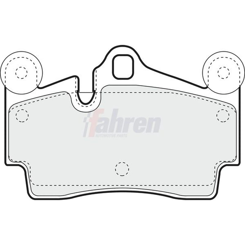 Fahren Rear Brake Pad Set FBP3332