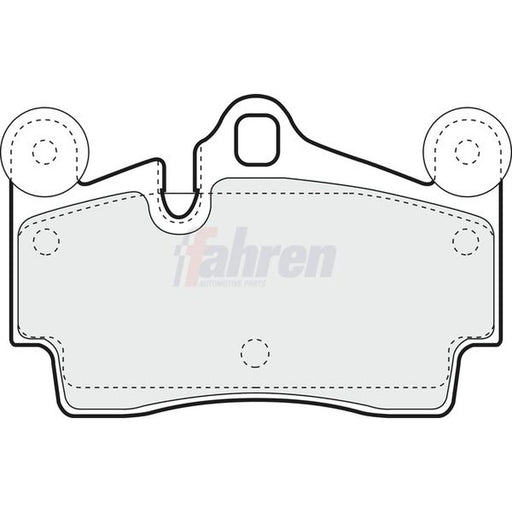 Fahren Rear Brake Pad Set FBP3332