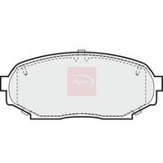 Apec Front Brake Vented Discs & Pads fits Mazda MX-5 1990-1998 1.6