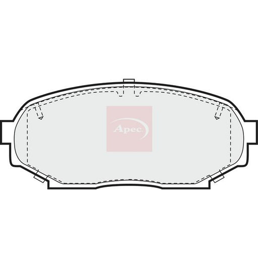 Apec Front Brake Pad Set fits Mazda MX-5 1990-1998 1.6