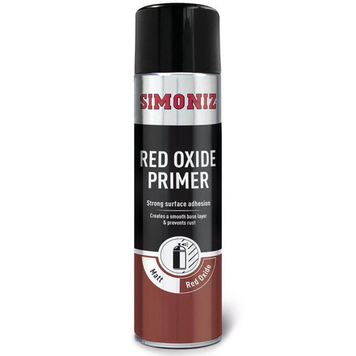 4x Simoniz Red Oxide Primer Acrylic Aerosol Auto Car Spray Paint 500ml SIMP13D Simoniz - Dynamic Drive