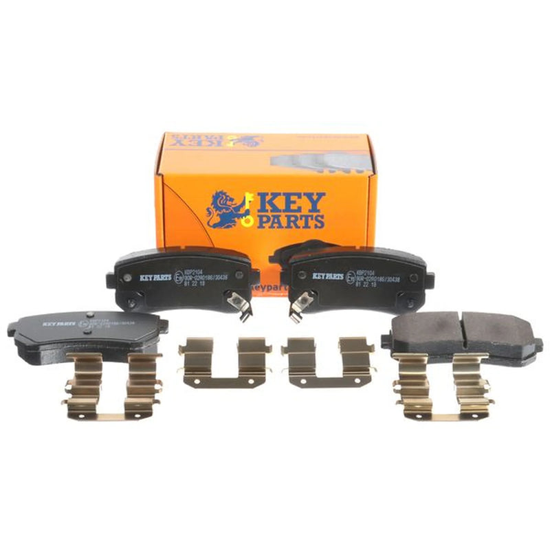 Key Parts Front & Rear Pads fits Hyundai IX20 2010-2019 1.4 1.6