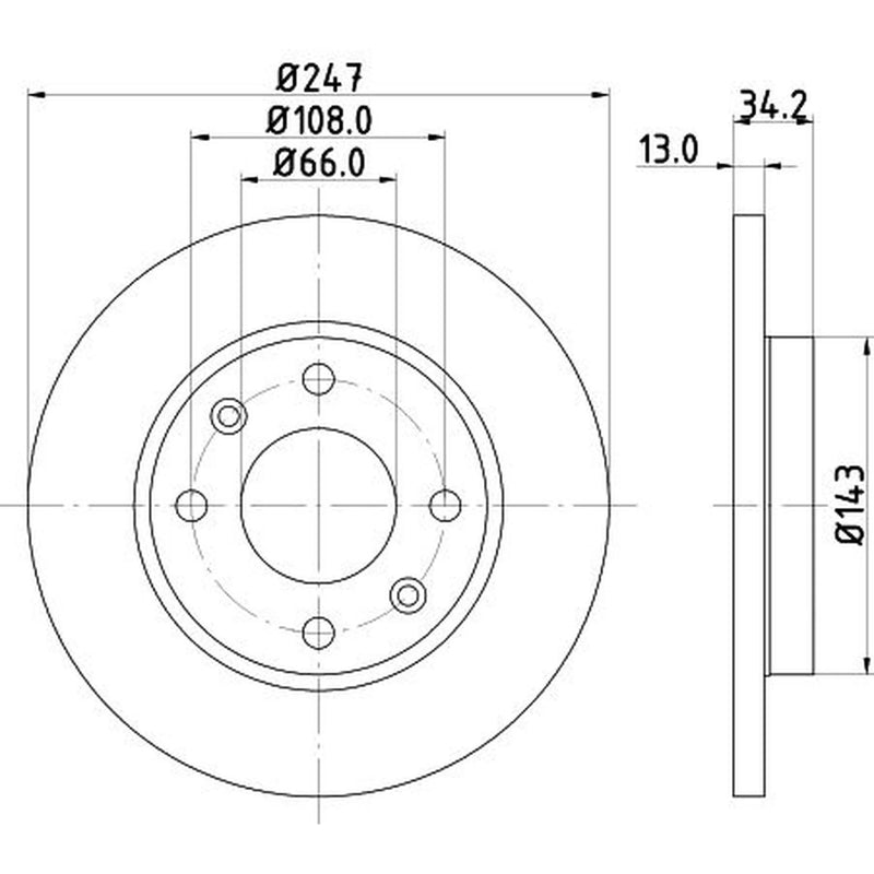 Mintex Front Brake Solid Discs & Pads fits Citroën Xsara 1997-2005 1.4 1.5