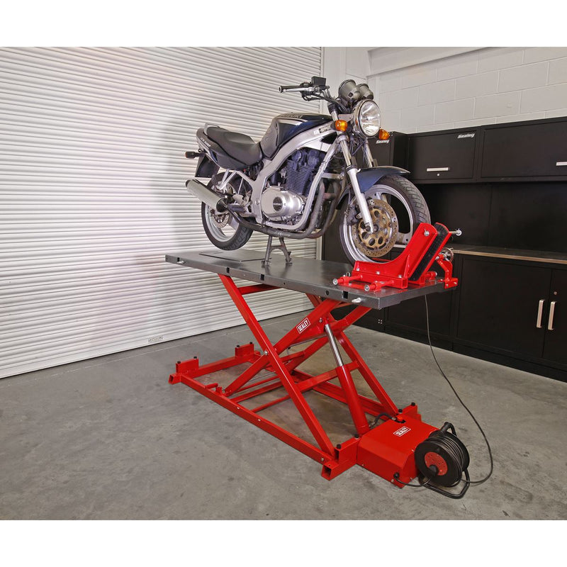 Sealey Motorcycle Lift 680kg Capacity Heavy-Duty Electro/Hydraulic MC680E Sealey - Dynamic Drive