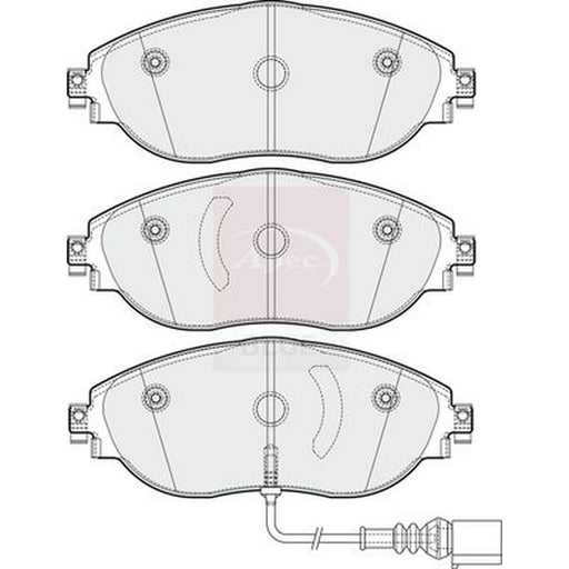 Apec Front Brake Pad Set PD3352