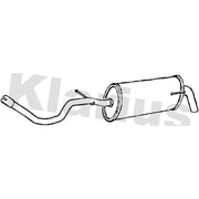 Klarius Box With Tail Pipe Rear fits VW Lupo I 1998-2005 1.4