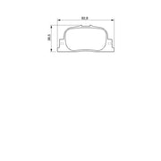 Bosch Front & Rear Pads fits Toyota Camry 2001-2006 2.4