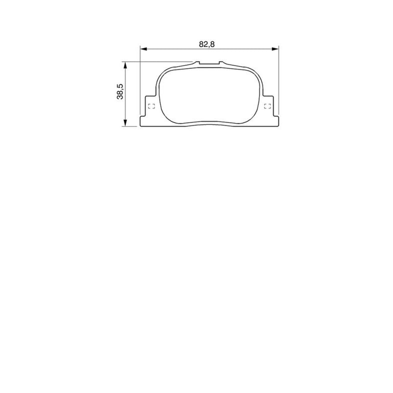 Bosch Front & Rear Pads fits Toyota Opa 2000-2005 2.0
