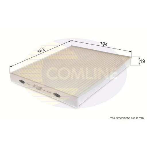 Comline Cabin Air Filter (Pollen Filter) fits Nissan Pixo 2009 on 1.0