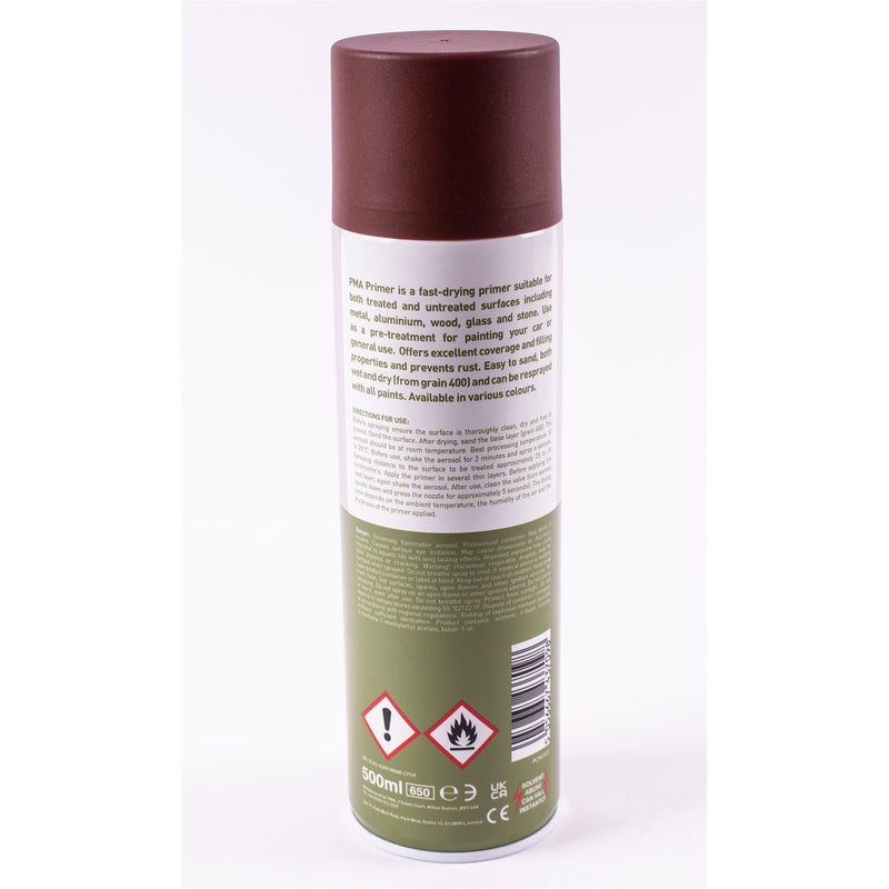 12 x PMA Tough Durable Primer Spray Paint - Red - 500ml PCPA1021 PMA - Dynamic Drive