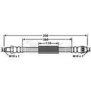Borg & Beck Brake Hydraulic Hose Line Front BBH7512