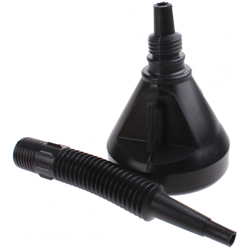 Dunlop 2 In 1 Plastic Flexi Funnel Can Spout For Oil Water Fuel Petrol Diesel Dunlop  - Dynamic Drive