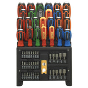 Sealey Hammer-Thru Screwdriver Bit & Nut Driver Set 61pc S01153 Sealey - Dynamic Drive