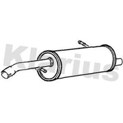 Klarius Box With Tail Pipe Rear fits Citroën C2 2003-2012 1.1 1.4