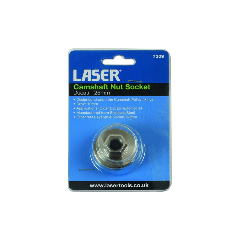 Laser Camshaft Nut Socket 25mm - for Ducati 7309 Laser - Dynamic Drive