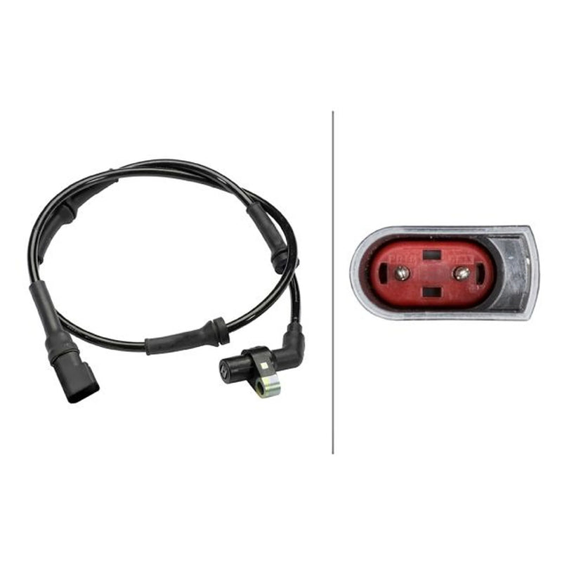 Hella ABS Wheel Speed Sensor Front fits Ford Mpv 1996-2003 1.3 1.4 1.8