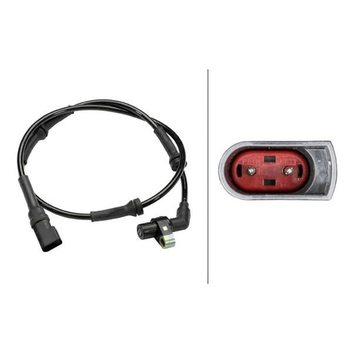 Hella ABS Wheel Speed Sensor Front fits Ford Mpv 1996-2003 1.3 1.4 1.8