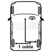 First Line Handbrake Cable Left Rear fits Morris Ital 1980-1984 1.3 1.7 2.0
