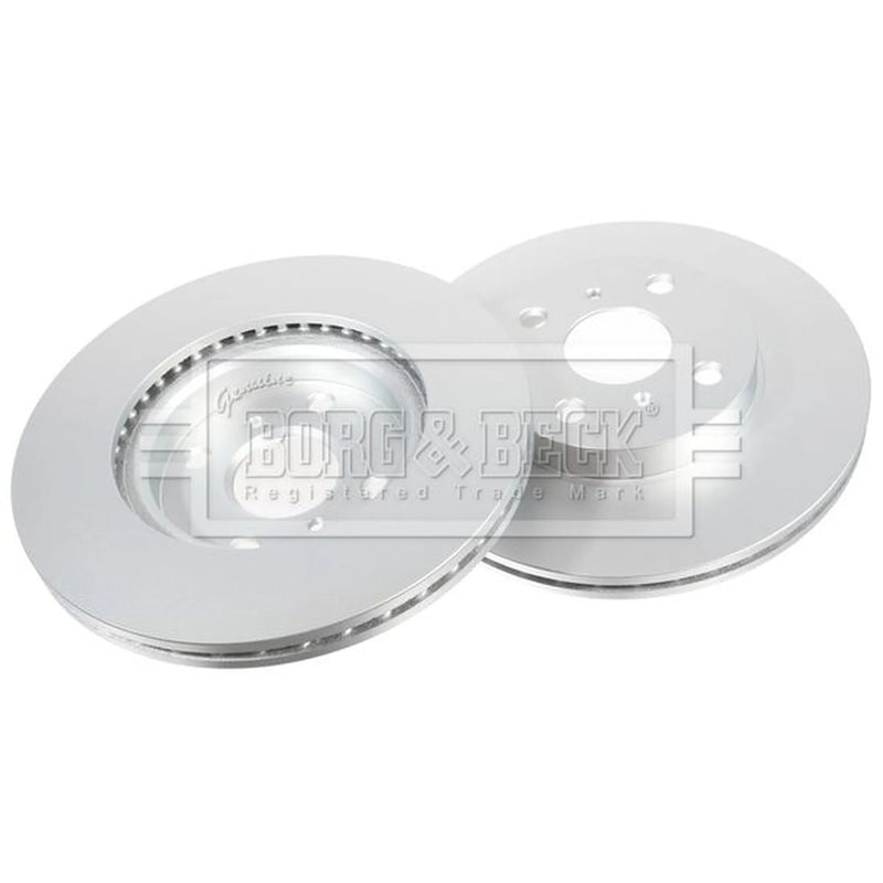 Borg & Beck Front Brake Vented Discs & Pads fits Toyota Will Vi I 2000-2001 1.3