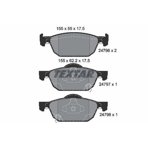 Textar Front Brake Pad Set 2479601