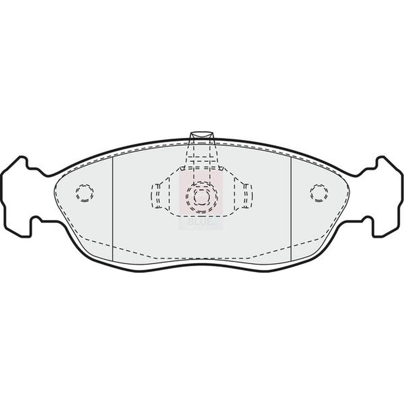 Apec Front Brake Pad Set fits Citroën Saxo 1996-2004 1.4 1.6