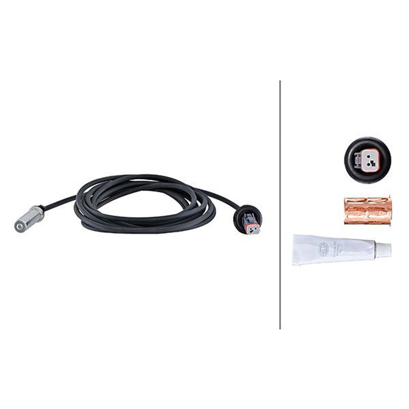 Hella ABS Wheel Speed Sensor Rear fits Volvo Fh 2005 on
