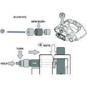 Laser Caliper Bush Replacement Tool - Knorr-Bremse 7105 Laser - Dynamic Drive