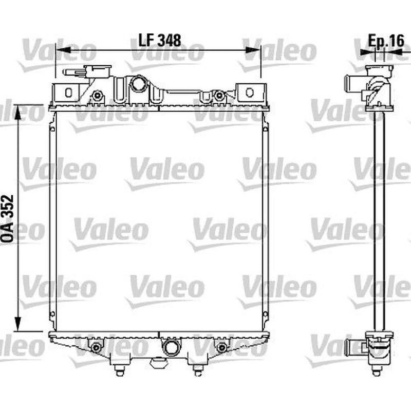 Valeo Engine Radiator 731020