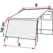 Fiamma Blocker 350 Front Panel for F45 F80 F65 Awnings Caravanstore Outdoors Fiamma  - Dynamic Drive
