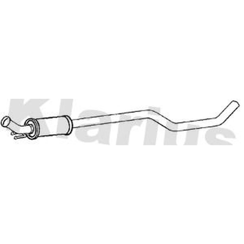 Klarius Box With Centre Pipe Centre fits Peugeot 308 II 2013-2021 1.6