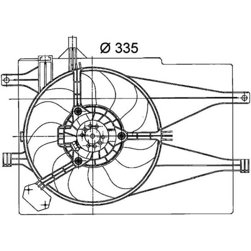Mahle Engine Cooling Fan fits Fiat Siena 1998-2012 1.3 1.4