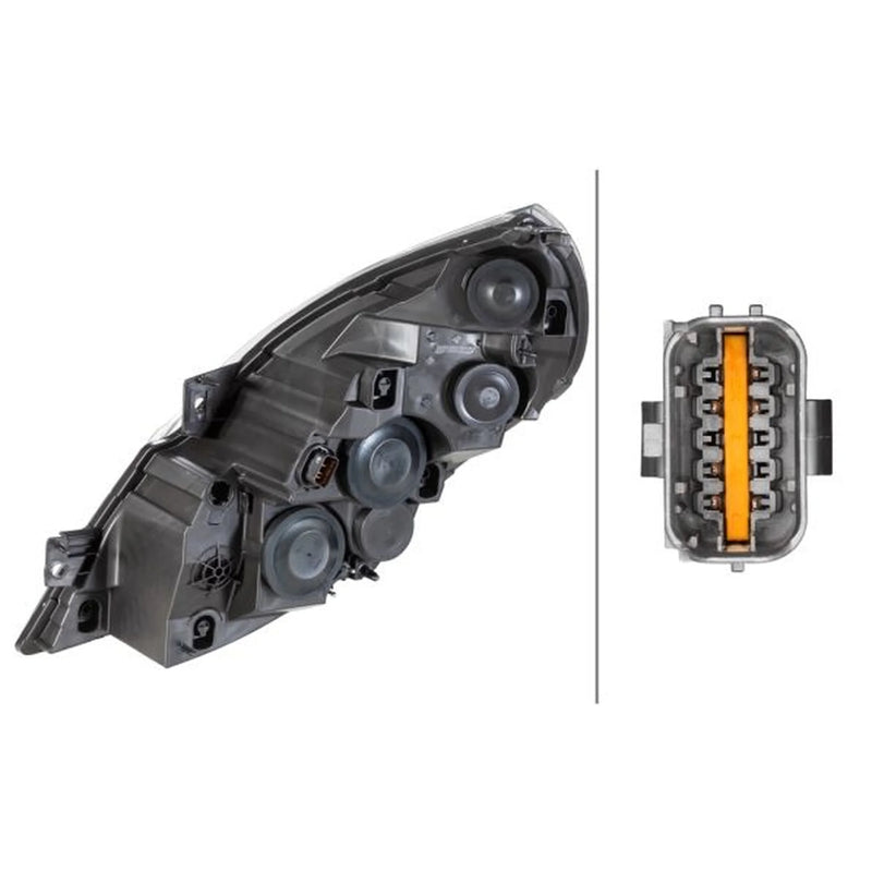 Hella Headlight Headlamp H7/H1 Right 1LR 010 117-221