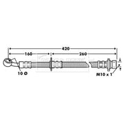 Borg & Beck Brake Hydraulic Hose Line Right BBH7451